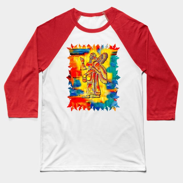 Art of Anunnaki Baseball T-Shirt by doniainart